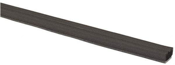 TRIM-LOK - 3/8 Inch Thick x 3/8 Wide x 500 Ft. Long, EPDM Rubber Ribbed Seal with Tape - USA Tool & Supply
