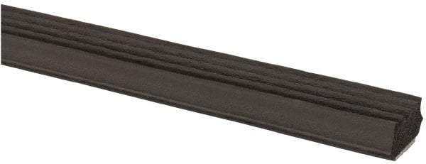 TRIM-LOK - 5/8 Inch Thick x 5/8 Wide x 100 Ft. Long, EPDM Rubber Ribbed Seal with Tape - USA Tool & Supply