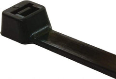 Value Collection - 6" Long Black Nylon Standard Cable Tie - 40 Lb Tensile Strength, 38mm Max Bundle Diam - USA Tool & Supply