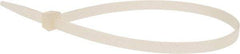 Value Collection - 14-1/2" Long Natural (Color) Nylon Standard Cable Tie - 120 Lb Tensile Strength, 106mm Max Bundle Diam - USA Tool & Supply