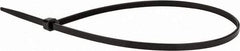 Value Collection - 16" Long Black Nylon Standard Cable Tie - 50 Lb Tensile Strength, 106mm Max Bundle Diam - USA Tool & Supply