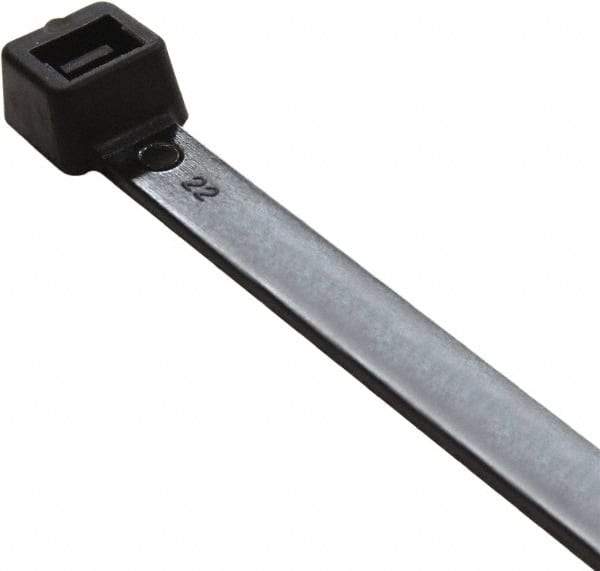 Value Collection - 11" Long Black Nylon Standard Cable Tie - 50 Lb Tensile Strength, 81mm Max Bundle Diam - USA Tool & Supply