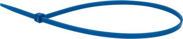 Value Collection - 14.6" Long Blue Nylon Standard Cable Tie - 50 Lb Tensile Strength, 106mm Max Bundle Diam - USA Tool & Supply