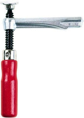 Bessey - 1,450 Lb Clamping Pressure, Steel, Straight Handle, SLV Bar & Pipe Clamping Arm - 4-3/4" Throat Depth - USA Tool & Supply