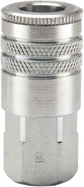 Parker - 1/4-18 Female NPTF Thread, Industrial Interchange, Pneumatic Coupler - Exact Industrial Supply
