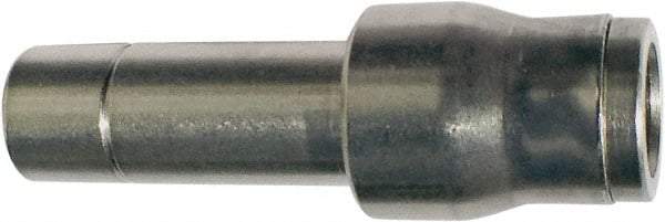 Legris - 4 x 6mm Outside Diam, Nickel Plated Brass Push-to-Connect Tube Plug-In Reducer - 435 Max psi, Tube to Stem Connection, FKM O-Ring - USA Tool & Supply