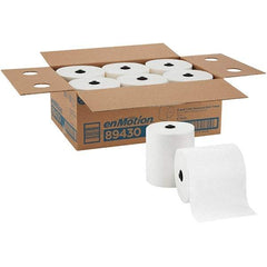 Georgia Pacific - Hard Roll of 1 Ply White Paper Towels - 8-1/4" Wide, 700' Roll Length - USA Tool & Supply