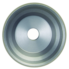 3-3/4 x 1-1/2 x 1-1/4" - 1/16" Abrasive Depth - 150 Grit - Type 11V9 Diamond Flaring Cup Wheel - USA Tool & Supply