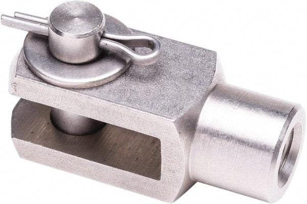 Associated Spring Raymond - 9.91mm Zinc Plated End Fitting - For Hydraulic Dampers & Gas Springs - USA Tool & Supply