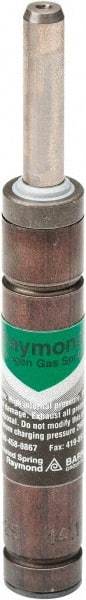 Associated Spring Raymond - M6 Fill Port, M6 Mt Hole, 6mm Rod Diam, 12mm Diam, 10mm Max Stroke, Green Nitrogen Gas Spring Cylinder - 52mm Body Length, 62mm OAL, 40 Lb Full Stroke Spring Force, 290 psi Initial Charge - USA Tool & Supply