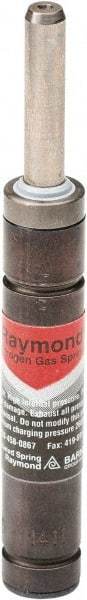 Associated Spring Raymond - M6 Fill Port, M6 Mt Hole, 6mm Rod Diam, 12mm Diam, 19mm Max Stroke, Red Nitrogen Gas Spring Cylinder - 61mm Body Length, 80mm OAL, 121 Lb Full Stroke Spring Force, 290 psi Initial Charge - USA Tool & Supply