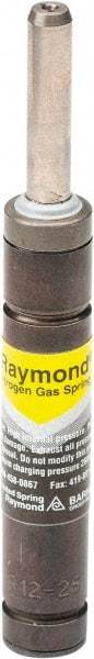 Associated Spring Raymond - 6mm Rod Diam, 12mm Diam, 63.5mm Max Stroke, Nitrogen Gas Spring Cylinder - 108.5mm Body Length, 172mm OAL, 164 Lb Full Stroke Spring Force, 290 psi Initial Charge - USA Tool & Supply