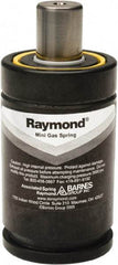 Associated Spring Raymond - M6 Fill Port, M6 Mt Hole, 11mm Rod Diam, 19mm Diam, 25mm Max Stroke, Black Nitrogen Gas Spring Cylinder - 55mm Body Length, 80mm OAL, 630 Lb Full Stroke Spring Force, 360 psi Initial Charge - USA Tool & Supply