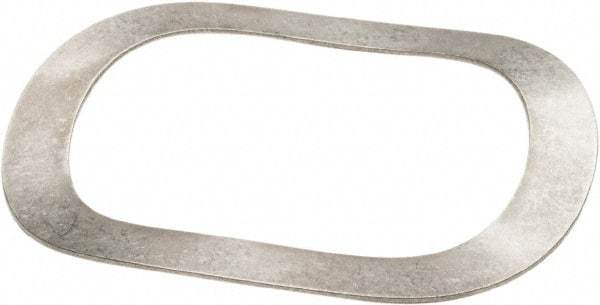 Associated Spring Raymond - 137.36mm ID x 176.4mm OD, Grade 1074 High Carbon Steel Triple Wave Washer - 1.6mm Thick, 13.67mm Overall Height, 7.24mm Deflection, 231 Lb at Deflection - USA Tool & Supply