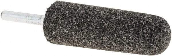 Made in USA - 1" Head Diam x 2-3/4" Thickness, A3, Tree End, Aluminum Oxide Mounted Point - Blue-Gray, Very Coarse Grade, 24 Grit, 16,100 RPM - USA Tool & Supply