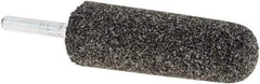 Made in USA - 1" Head Diam x 2-3/4" Thickness, A3, Tree End, Aluminum Oxide Mounted Point - Blue-Gray, Very Coarse Grade, 24 Grit, 16,100 RPM - USA Tool & Supply