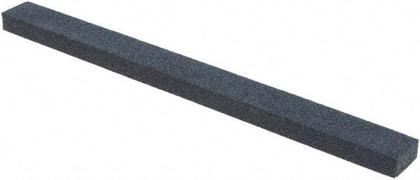 Made in USA - 150 Grit Silicon Carbide Rectangular Polishing Stone - Medium Grade, 1/2" Wide x 6" Long x 1/4" Thick - USA Tool & Supply