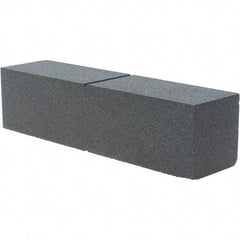 Made in USA - 80 Grit Silicon Carbide Rectangular Roughing Stone - Hard Grade, 2" Wide x 8" Long x 2" Thick - USA Tool & Supply
