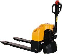 Vestil - 3,300 Lb Capacity, 7.78" Lift Electric Pallet Truck - 3.2" Min Lift Height, 48" Fork Length x 6-1/4" Fork Width, 28" Overall Width - USA Tool & Supply