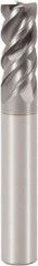 Seco - 20mm, 4 Flute, Single End, Solid Carbide, 3.1mm Corner Radius End Mill - 100mm OAL, 48° Helix, Right Hand Flute, 42mm LOC, Right Hand Cut - USA Tool & Supply