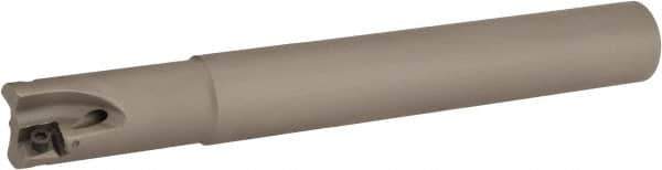 Iscar - 3/4" Cut Diam, 0.315" Max Depth of Cut, 3/4" Shank Diam, 6" OAL, Indexable Square Shoulder Helical End Mill - H490 AN.X 09 Inserts, Cylindrical Shank, 90° Lead Angle, Through Coolant, Series Helido - USA Tool & Supply