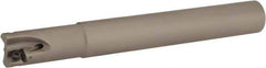 Iscar - 3/4" Cut Diam, 0.315" Max Depth of Cut, 3/4" Shank Diam, 6" OAL, Indexable Square Shoulder Helical End Mill - H490 AN.X 09 Inserts, Cylindrical Shank, 90° Lead Angle, Through Coolant, Series Helido - USA Tool & Supply