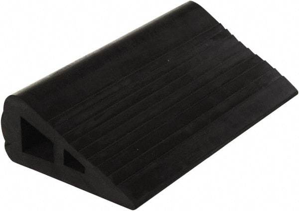 Vestil - 12" Wide x 3" High x 6-1/2" Deep, Rubber Wheel Chock - USA Tool & Supply