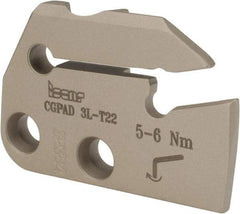 Iscar - 0.1102 to 0.157" Groove Width, 0.866" Max Depth of Cut, Left Hand Cut, Indexable Grooving Blade - GIF.., GIM.., GIP.., TIP.. Insert Style, Series Cut Grip - USA Tool & Supply