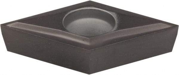 Kennametal - DCGT32.50 LF Grade KCU10 Carbide Turning Insert - AlTiN Finish, 55° Diamond, 3/8" Inscr Circle, 5/32" Thick, 0.004" Corner Radius - USA Tool & Supply