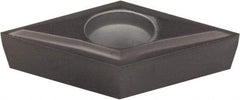 Kennametal - DCGT32.50 LF Grade KCU10 Carbide Turning Insert - AlTiN Finish, 55° Diamond, 3/8" Inscr Circle, 5/32" Thick, 0.004" Corner Radius - USA Tool & Supply