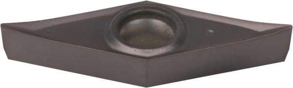 Kennametal - VBGT332 HP Grade KCU25 Carbide Turning Insert - AlTiN Finish, 35° Diamond, 3/8" Inscr Circle, 3/16" Thick, 1/32" Corner Radius - USA Tool & Supply