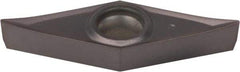 Kennametal - VBGT332 HP Grade KCU25 Carbide Turning Insert - AlTiN Finish, 35° Diamond, 3/8" Inscr Circle, 3/16" Thick, 1/32" Corner Radius - USA Tool & Supply