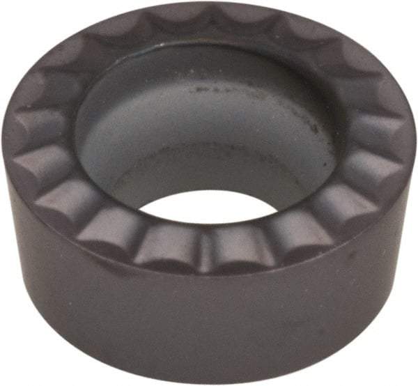 Kennametal - RCMT10T3M0 MP Grade KCS10 Carbide Turning Insert - AlTiN Finish, Round, 10mm Inscr Circle, 5/32" Thick - USA Tool & Supply