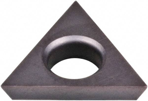 Kennametal - TDHB128 SR Grade KCU10 Carbide Turning Insert - AlTiN Finish, 60° Triangle, 0.1575" Inscr Circle, 3/64" Thick, 1/64" Corner Radius - USA Tool & Supply
