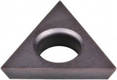 Kennametal - TDHB128 SR Grade KCU10 Carbide Turning Insert - AlTiN Finish, 60° Triangle, 0.1575" Inscr Circle, 3/64" Thick, 1/64" Corner Radius - USA Tool & Supply