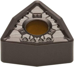 Kennametal - WNMG431 FP Grade KCP10 Carbide Turning Insert - TiN Finish, 80° Trigon, 1/2" Inscr Circle, 3/16" Thick, 1/64" Corner Radius - USA Tool & Supply