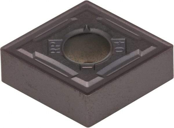 Kennametal - CNMG644 RP Grade KCU25 Carbide Turning Insert - AlTiN Finish, 80° Diamond, 3/4" Inscr Circle, 1/4" Thick, 1/16" Corner Radius - USA Tool & Supply