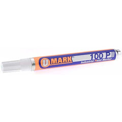 Value Collection - Markers & Paintsticks Type: Paint Marker Color: White - USA Tool & Supply