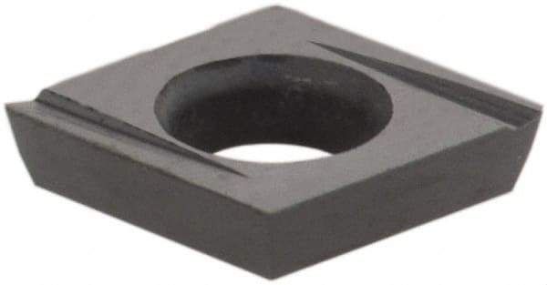 Kennametal - CDHH1.20.60.5 Grade KCU10 Carbide Turning Insert - AlTiN Finish, 80° Diamond, 5/32" Inscr Circle, 0.04 Thick, 0.007" Corner Radius - USA Tool & Supply