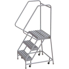 TRI-ARC - Rolling & Wall Mounted Ladders & Platforms Type: Rolling Warehouse Ladder Style: Rolling Safety Ladder - USA Tool & Supply