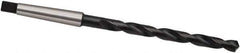 Guhring - 11.5mm, 1MT 118° Point High Speed Steel Taper Shank Drill Bit - Oxide Finish, 125mm Flute Length, 206mm OAL, Spiral Flute, Series 257 - USA Tool & Supply
