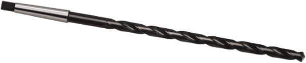 Guhring - 9/16", 2MT 118° Point High Speed Steel Taper Shank Drill Bit - Oxide Finish, 220mm Flute Length, 340mm OAL, Spiral Flute, Series 266 - USA Tool & Supply