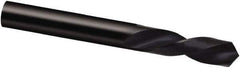Guhring - 1.81mm 118° Spiral Flute High Speed Steel Screw Machine Drill Bit - Bright Finish, Left Hand Cut, 11mm Flute Length, 36mm OAL, Cone Relief Point, Straight Shank - USA Tool & Supply