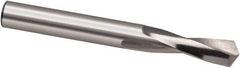 Guhring - 0.3161417" 118° Spiral Flute High Speed Steel Screw Machine Drill Bit - Bright Finish, Right Hand Cut, 37mm Flute Length, 79mm OAL, Cone Relief Point, Straight Shank - USA Tool & Supply