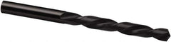 Guhring - 4.35mm 118° High Speed Steel Jobber Drill - Bright Finish, Left Hand Cut, Spiral Flute, 80mm OAL, Cone Relief Point - USA Tool & Supply