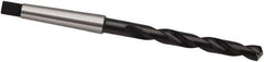 Guhring - 12.1mm, 1MT 118° Point Cobalt Taper Shank Drill Bit - Oxide Finish, 101mm Flute Length, 182mm OAL, Spiral Flute, Series 345 - USA Tool & Supply