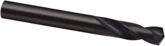 Guhring - 1.73mm 130° Spiral Flute Cobalt Screw Machine Drill Bit - Bright Finish, Right Hand Cut, 11mm Flute Length, 36mm OAL, Cone Relief Point, Straight Shank - USA Tool & Supply