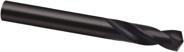Guhring - 1.82mm 130° Spiral Flute Cobalt Screw Machine Drill Bit - Bright Finish, Right Hand Cut, 11mm Flute Length, 36mm OAL, Cone Relief Point, Straight Shank - USA Tool & Supply