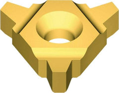 Vargus - 4UE External Left & Right Hand 4 Acme 3G Laydown Threading Insert - Grade VKX, TiN Coated Carbide, 12.7mm Inscribed Circle - USA Tool & Supply