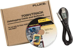 Fluke - Black/Yellow Electrical Test Equipment Software & Cable - Use with Fluke 709H Loop Calibrators - USA Tool & Supply